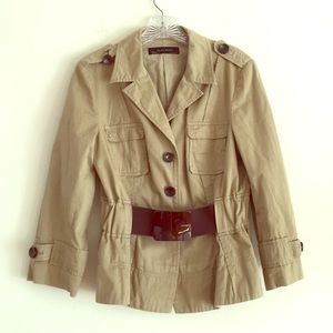 Khaki Belted Zara Jacket
